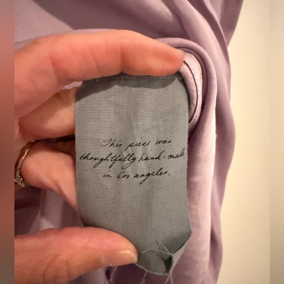 Raquel Allegra Lavender Purple Sleeveless Blouse size 0 EUC - Picture 5 of 6